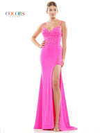 Colors 3095 Prom Long Fitted Formal Dress