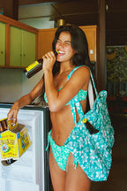 Beach Quilted Tote Bag