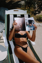 Black Christina Bandeau Cheeky Set