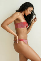 Flame Bandeau Thong Set