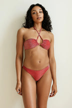 Flame Bandeau Thong Set