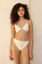 Seashore High Waist Cheeky Bikini Bottom