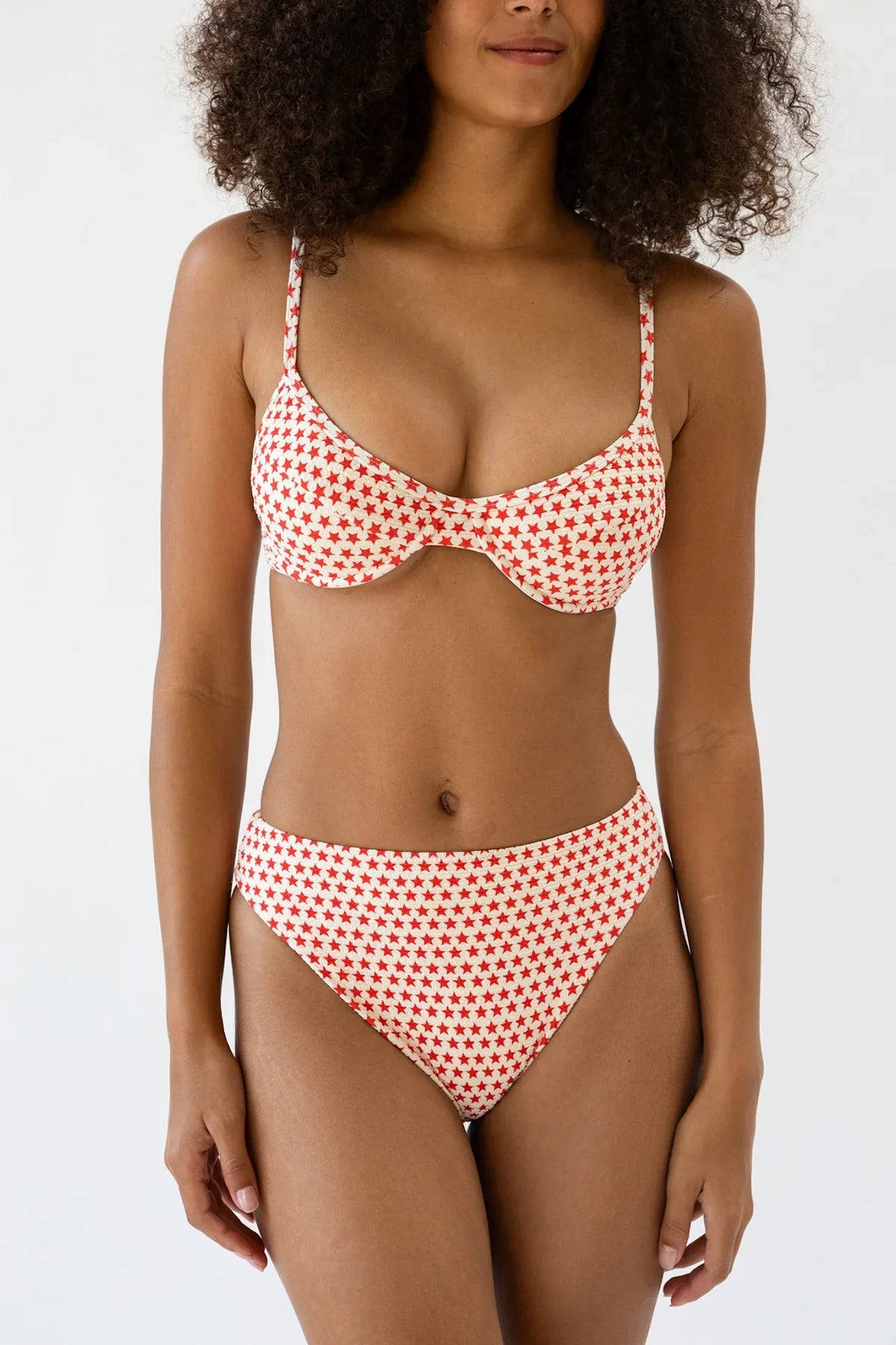 Seashore High Waist Cheeky Bikini Bottom