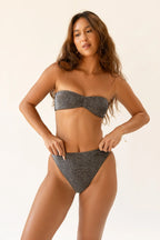 Seashore High Waist Cheeky Bikini Bottom