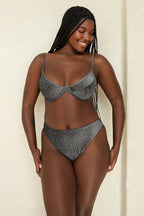 Seashore High Waist Cheeky Bikini Bottom