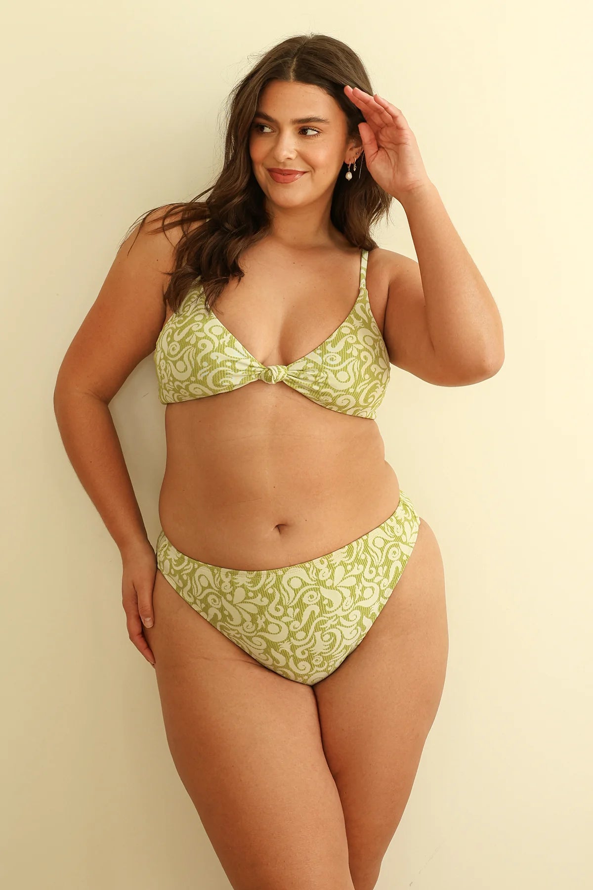 Twin Fin Matcha Triangle Cheeky Set