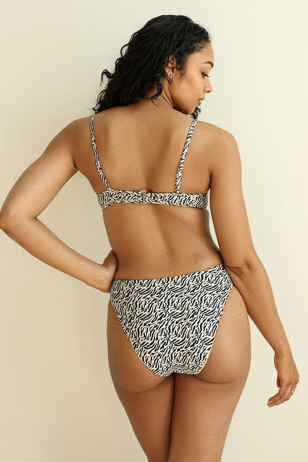 Seashore High Waist Cheeky Bikini Bottom