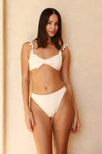 Seashore High Waist Cheeky Bikini Bottom