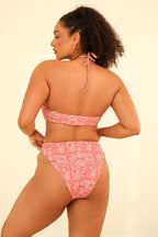 Seashore High Waist Cheeky Bikini Bottom