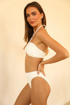 Seashore High Waist Cheeky Bikini Bottom