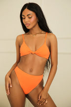 Seashore High Waist Cheeky Bikini Bottom