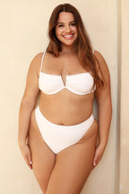 Seashore High Waist Cheeky Bikini Bottom