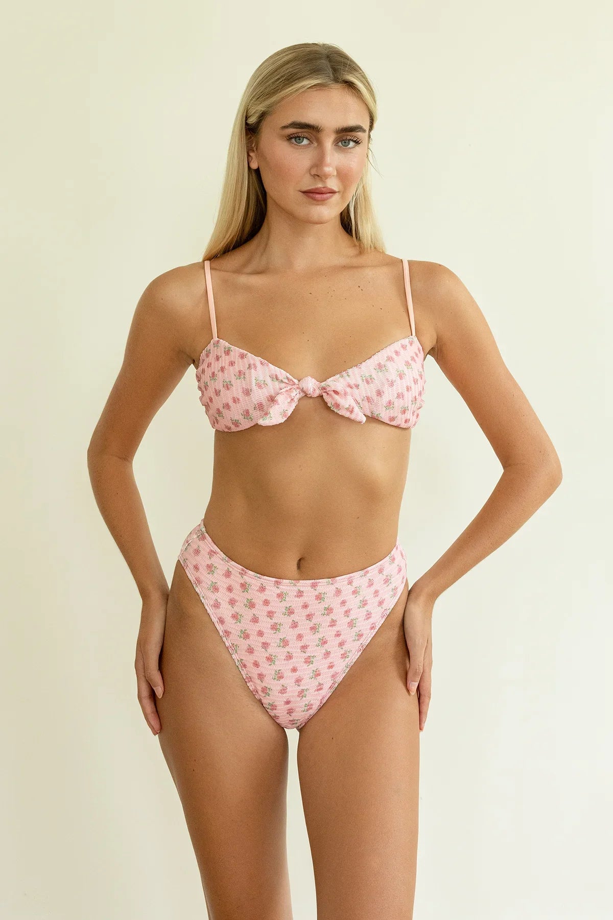 Seashore High Waist Cheeky Bikini Bottom