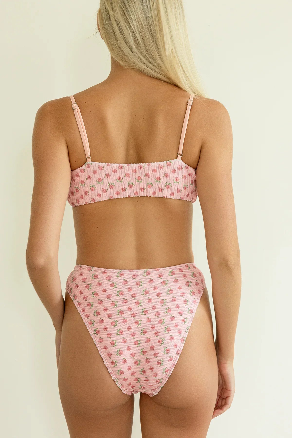 Seashore High Waist Cheeky Bikini Bottom