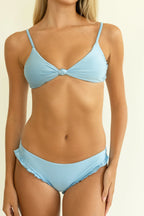 Baby Blue Triangle Cheeky Set