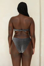 Sparkle Black Bandeau Cheeky Set