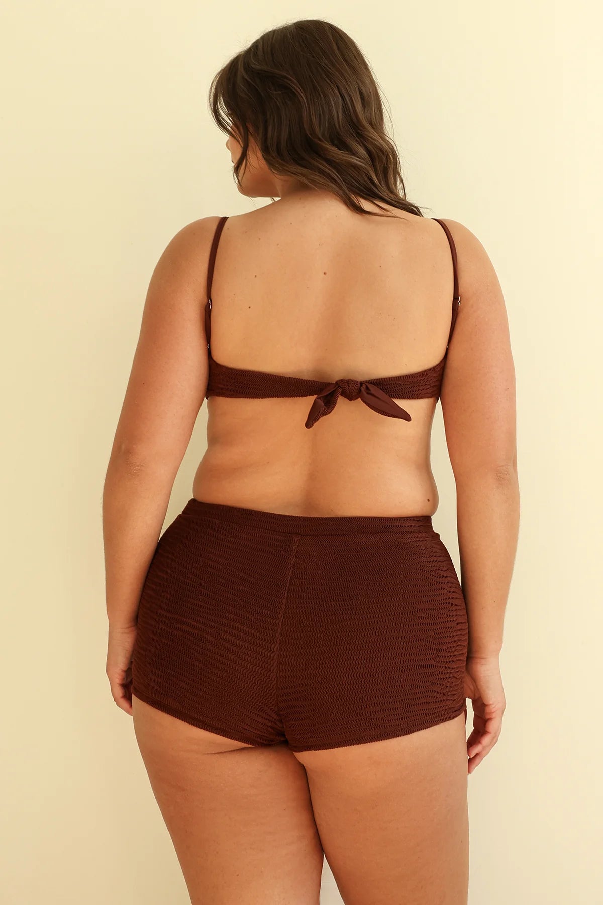 Mocha Crinkle Underwire Full Set