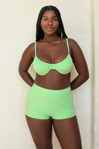 Paradise Green Underwire Full Set