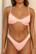 Blossom Underwire Thong Set