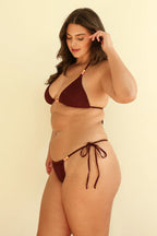 Mocha Crinkle Triangle Bora Cheeky Set