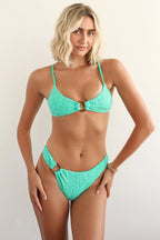 Aqua Green Triangle Super Cheeky Set