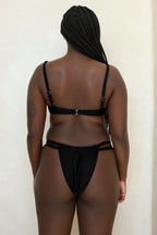 Black Underwire Cheeky Set