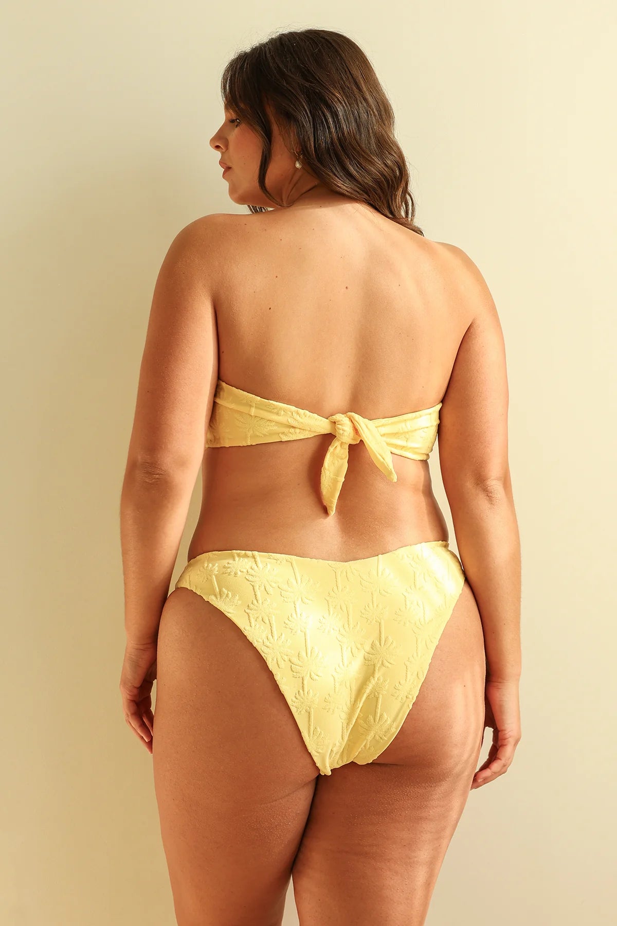 Sunshine Palms Bandeau Super Cheeky Set