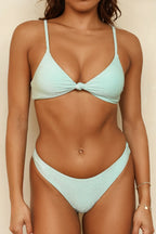 Zen Knotted Triangle Bikini Top