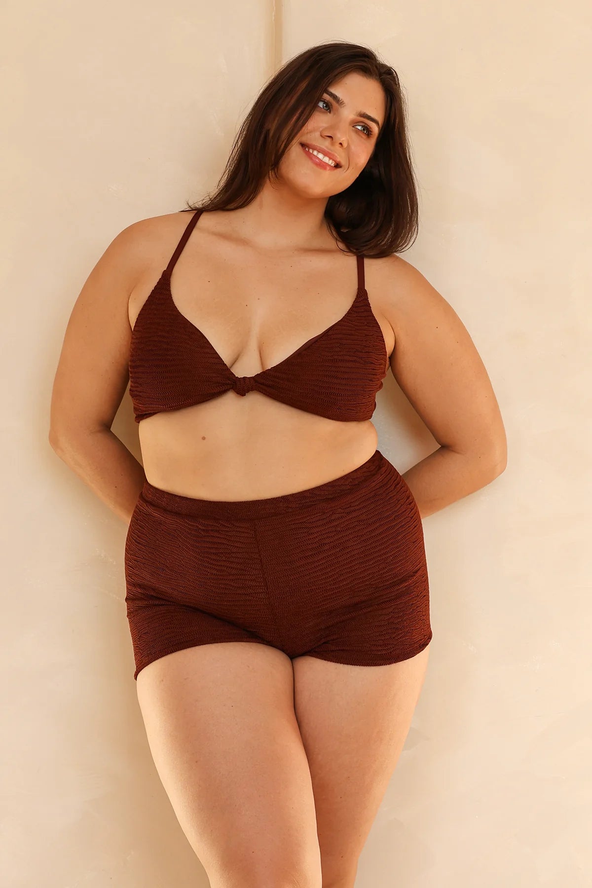 Mocha Crinkle Triangle Full Set