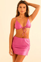 Cove Tie Front Triangle Bikini Top