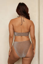 Cacao Bandeau Cheeky Set