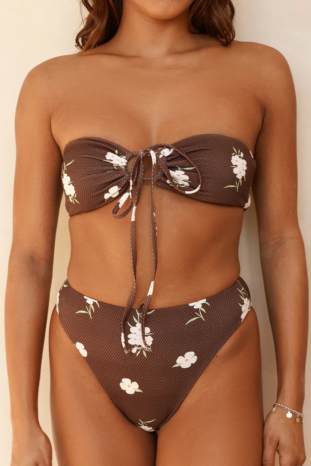 Amalfi String Tie Bandeau Bikini Top