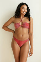 Flame Bandeau Thong Set