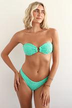 Aqua Green Bandeau Super Cheeky Set
