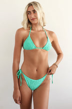 Aqua Green Triangle Cheeky Set