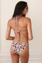 Palm Tie Back Triangle Bikini Top