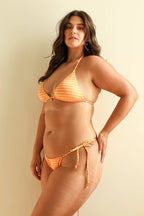 Palm Tie Back Triangle Bikini Top