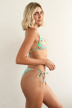 Ocean Hibiscus Triangle Cheeky Set