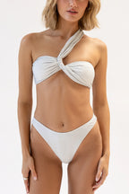 Frankie Asymmetrical Bandeau Bikini Top