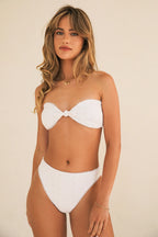Bunny Knotted Bandeau Bikini Top
