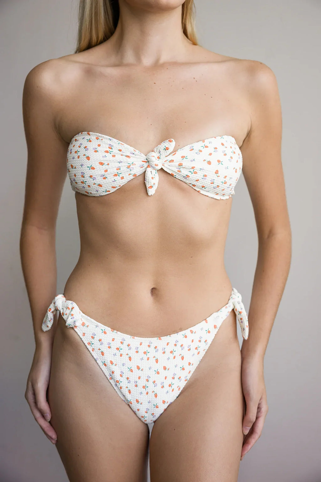 Bunny Knotted Bandeau Bikini Top
