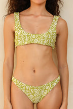 Twin Fin Matcha Bralette Thong Set