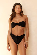 Black Shay Bandeau Cheeky Set