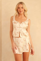 Charmed Slit Mini Skirt