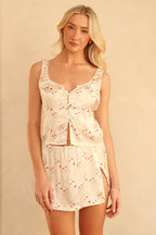 Charmed Slit Mini Skirt