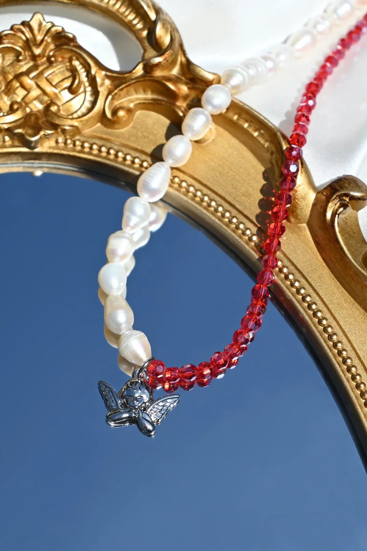 Dreamsbaby Jewels x Dippin Daisys Silver Cherub Necklace