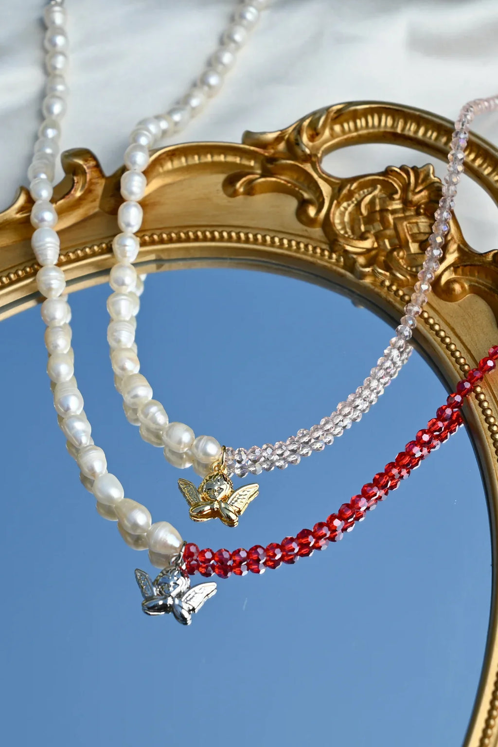 Dreamsbaby Jewels x Dippin Daisys Silver Cherub Necklace