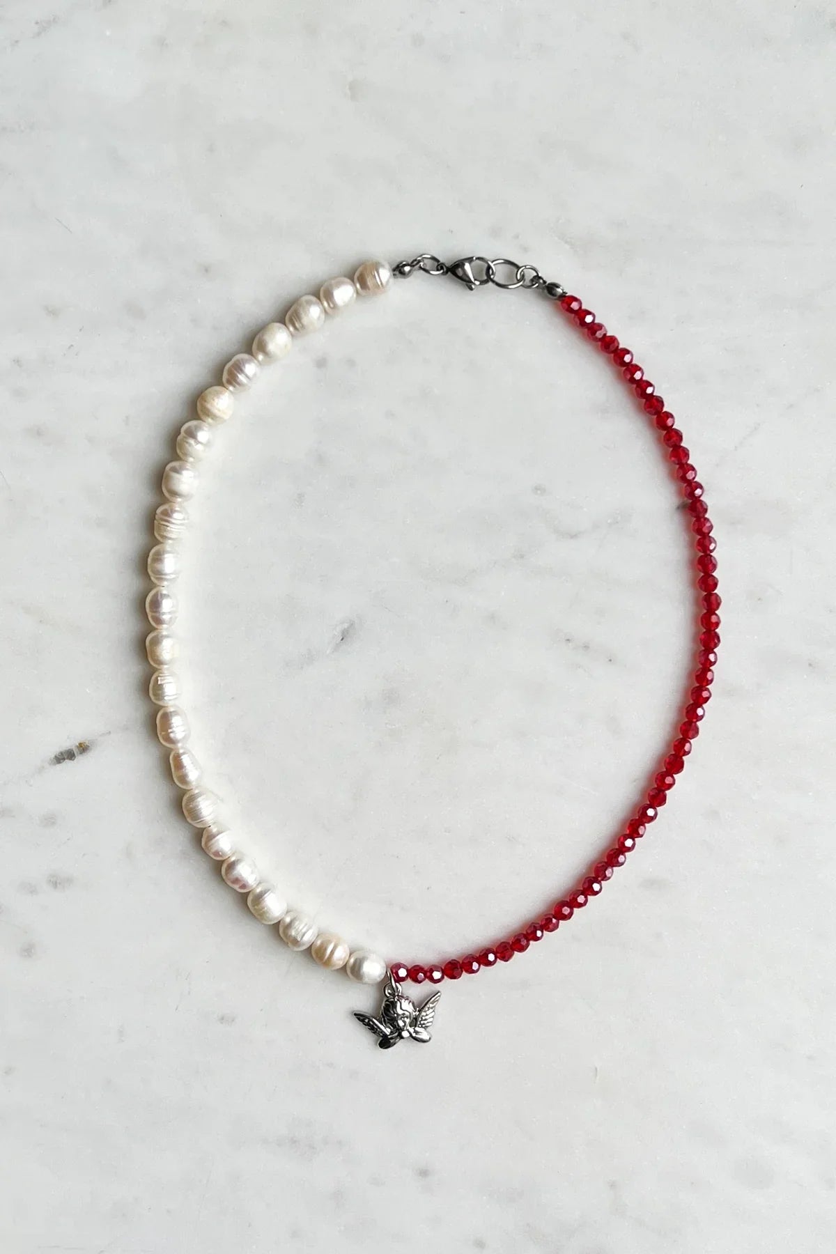 Dreamsbaby Jewels x Dippin Daisys Silver Cherub Necklace