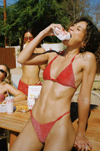 Flame Triangle Thong Set