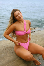 Frankie Asymmetrical Bandeau Bikini Top